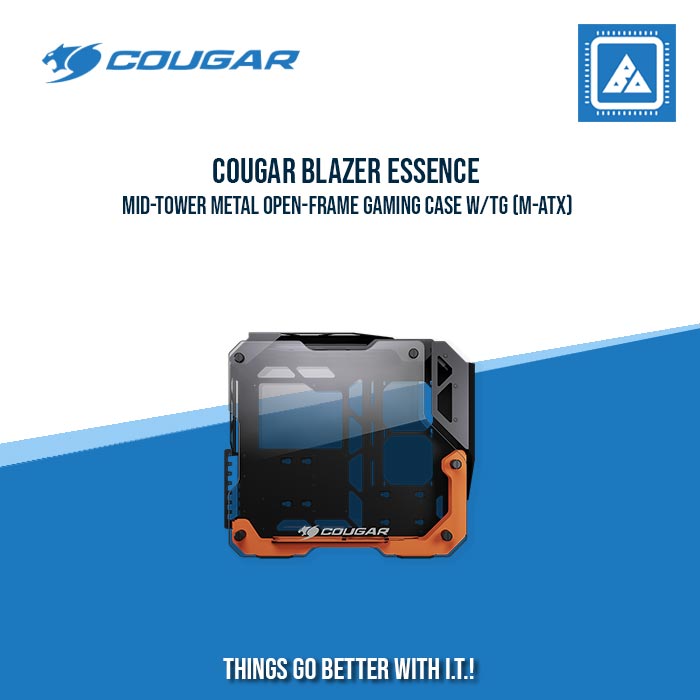 COUGAR BLAZER ESSENCE MID-TOWER METAL OPEN-FRAME GAMING CASE W/TG (M-ATX) COUGAR BLAZER ESSENCE MID-TOWER METAL OPEN-FRAME GAMING CASE W/TG (M-ATX)